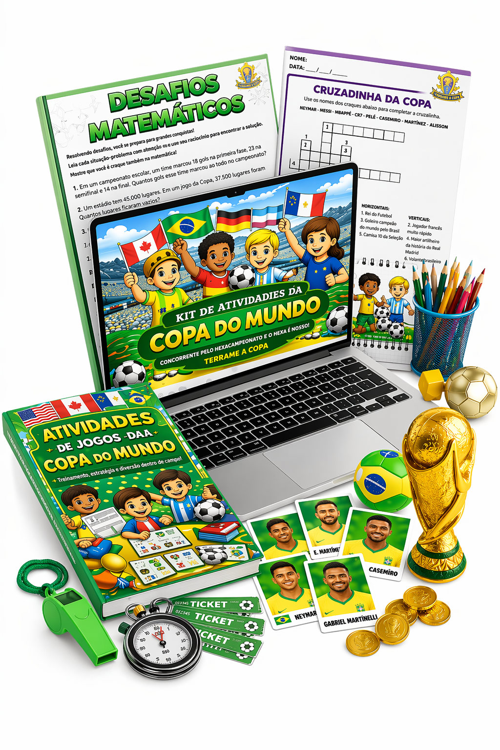 Kit +1200 atividades da Copa do Mundo